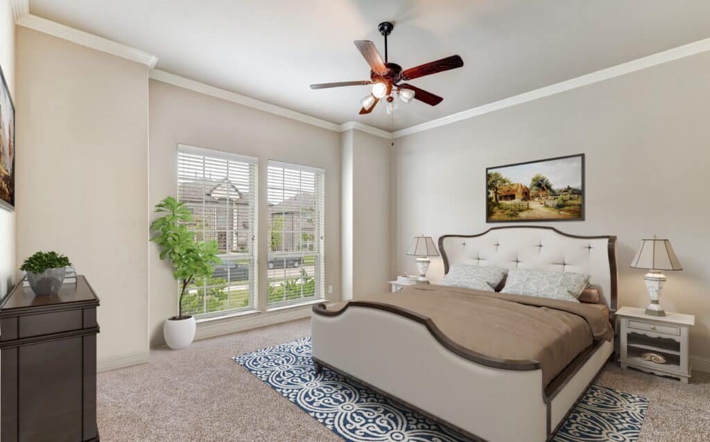 Sherien Joyner Realtor based out of Carrollton, Texas Master Bedroom After Virtual Staging