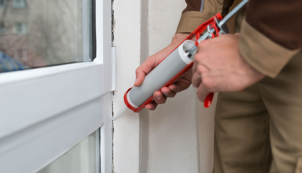 Sealing Air Leaks around doors, windows, and walls will help you lower your energy costs